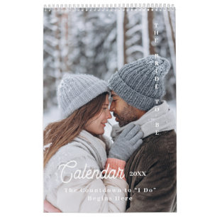 Personalisierter Countdown Braut Hochzeitsplan Kalender