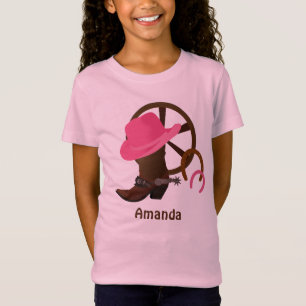 Personalisierter Cowgirl-T - Shirt