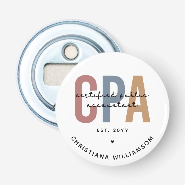 Personalisierter CPA-zertifizierter öffentlicher W Flaschenöffner (Vorderseite)