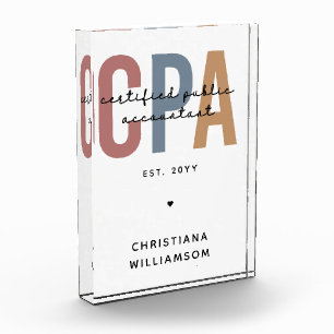 Personalisierter CPA-zertifizierter öffentlicher W Fotoblock
