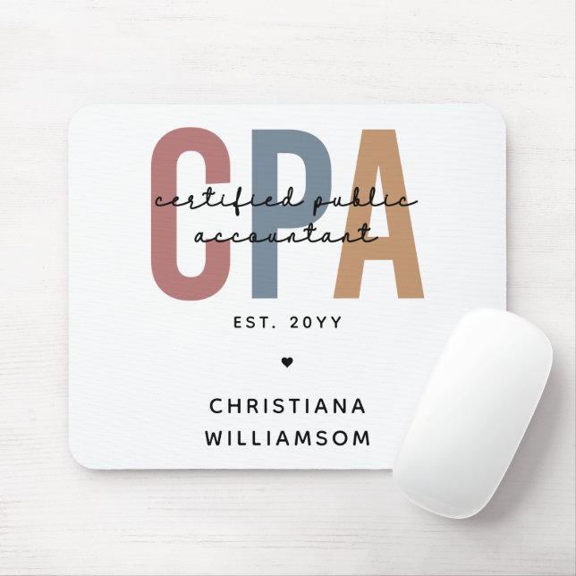 Personalisierter CPA-zertifizierter öffentlicher W Mousepad (Mit Mouse)