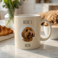 Personalisierter cremefarbener Hundemutter-Becher