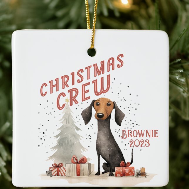 Personalisierter Crew Hund Keramikornament (Von Creator hochgeladen)