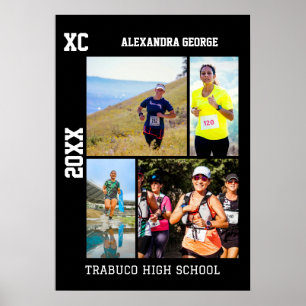 Personalisierter Cross Country XC Läufer Poster