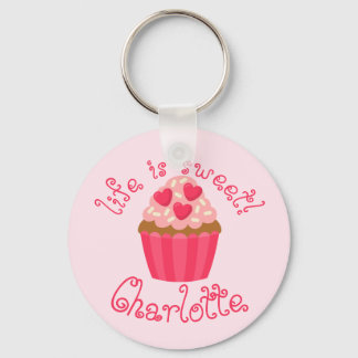Personalisierter Cupcake-Schlüsselanhänger Schlüsselanhänger
