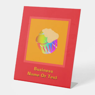 Personalisierter Cupcake Sockelschild