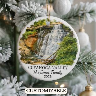 Personalisierter Cuyahoga-Valley-Nationalpark, Ohi Keramik Ornament