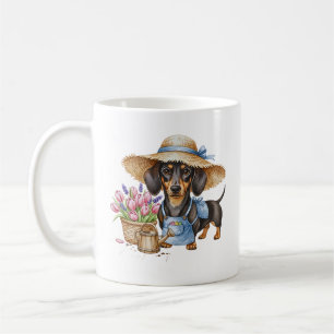 Personalisierter Dachshund-Gartenbecher Hübscher Kaffeetasse