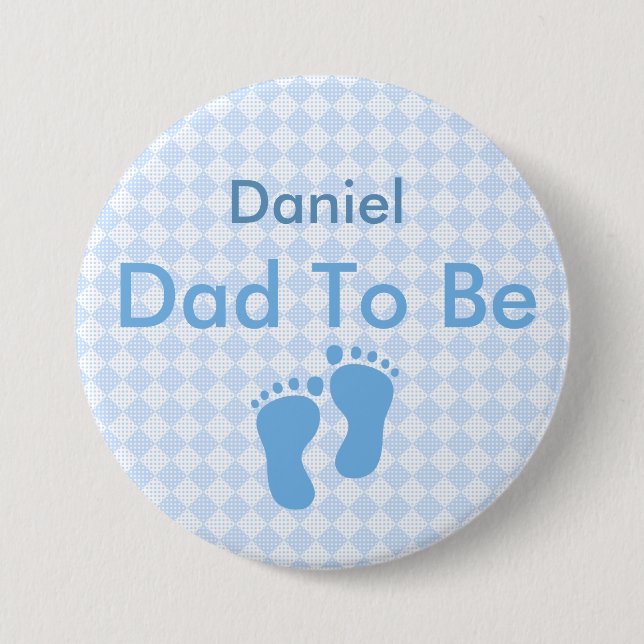 Personalisierter Daddy to Be Button (Vorderseite)