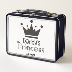 Personalisierter Daddy's Princess Lunch Box