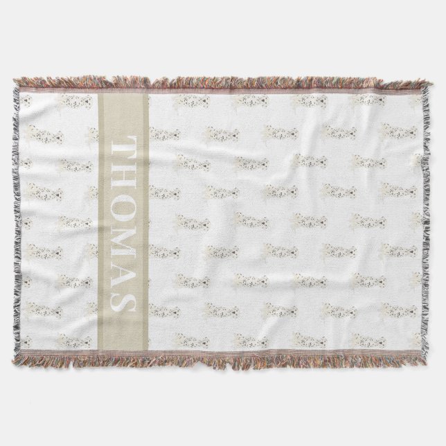 Personalisierter Dalmatiner Decke (Vorderseite)