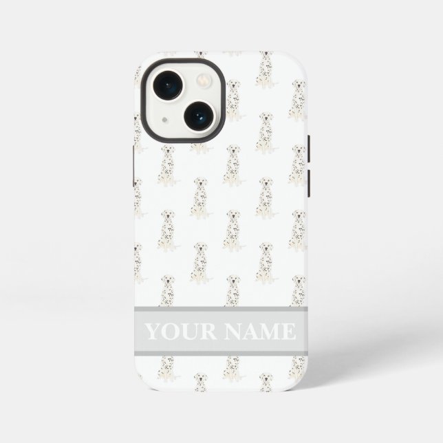Personalisierter Dalmatiner iPhone 13 Mini Hülle (Rückseite)