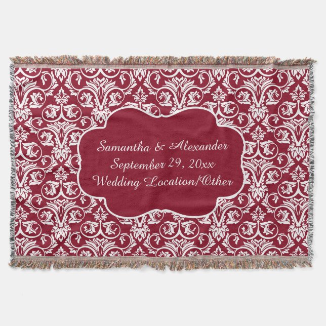 Personalisierter Damassop/Bewahren des benutzerdef Decke (Vorderseite)