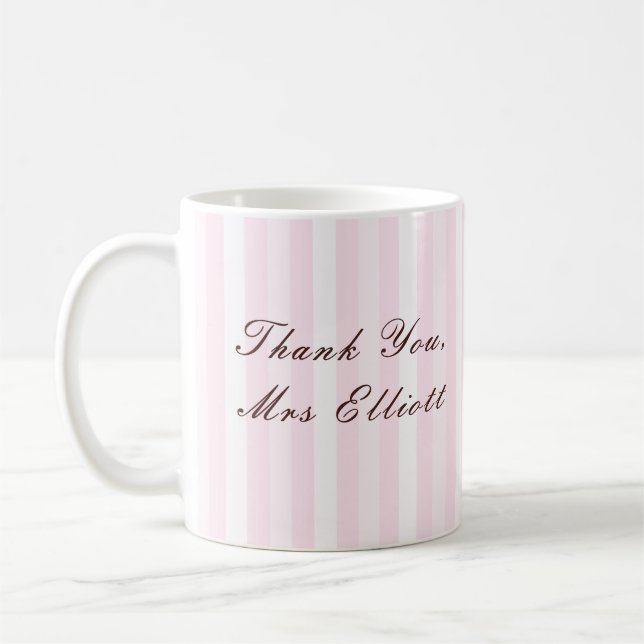 Personalisierter Dankeschön-Lehrer-Mug Kaffeetasse (Links)