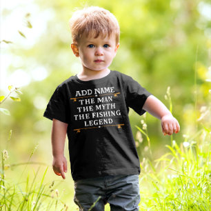 Personalisierter Der Mann Der Mythos Die Fischlege Kleinkind T-shirt