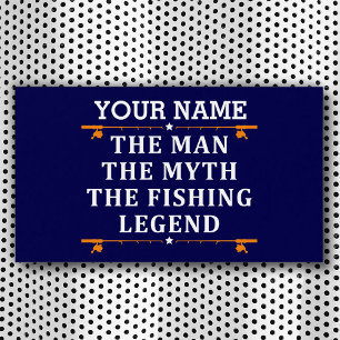 Personalisierter Der Mann Der Mythos Die Fischlege Magnetkarte