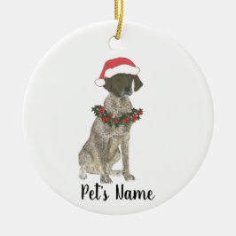 Personalisierter deutscher Kurzzeiger (Leber) Keramik Ornament