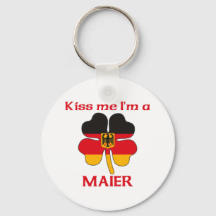 Personalisierter deutscher Kuss Ich bin Maier Schlüsselanhänger