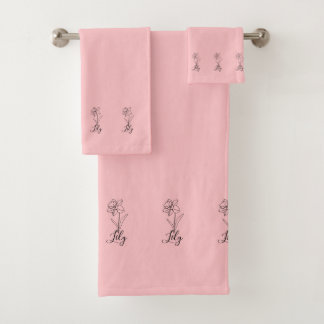 Personalisierter Dezember Narcissus Geburtstagsges Badhandtuch Set