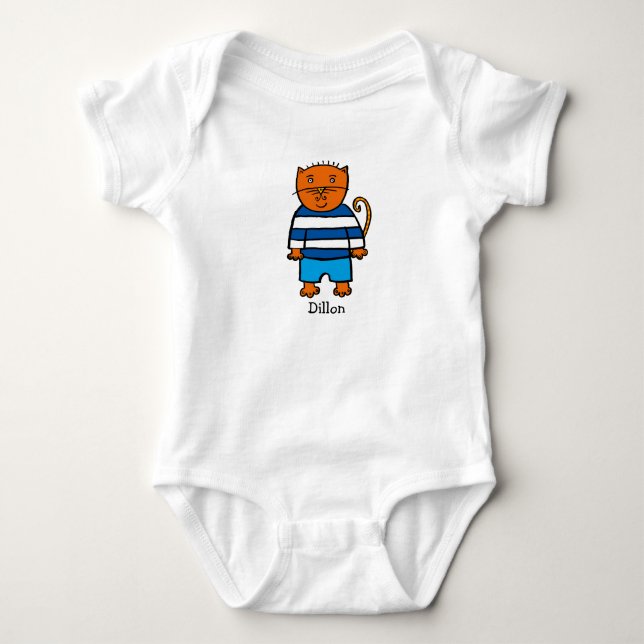 Personalisierter Dillon Baby Strampler (Vorderseite)