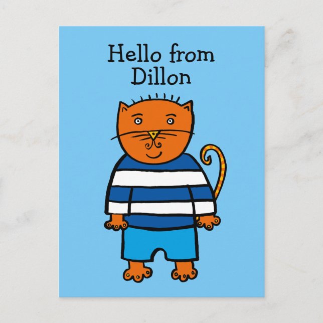 Personalisierter Dillon Postkarte (Vorderseite)