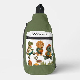 Personalisierter Dino-Mite-Athlet Crossbody Bag