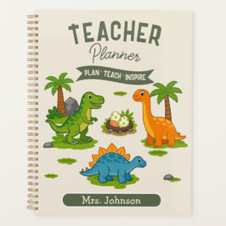 Personalisierter Dinosaurier-Lehrer-Lektionsplan Planer