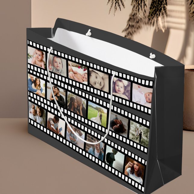 Personalisierter DIY-Maßstab für Fotocollage-Film Große Geschenktüte (Von Creator hochgeladen)