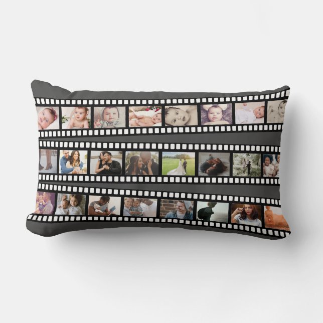 Personalisierter DIY-Maßstab für Fotocollage-Film Lendenkissen (Vorderseite)