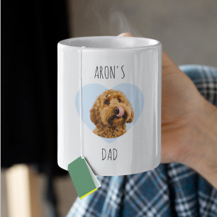 Personalisierter Dog Dad Valentinstag Individuel Kaffeetasse