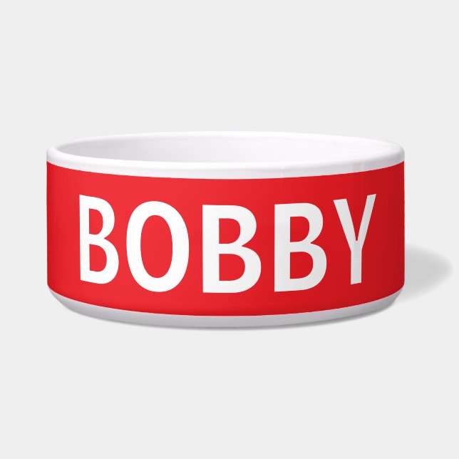 PERSONALISIERTER DOG- ODER CAT-KUSTOM-BOWL NAPF (Vorderseite)