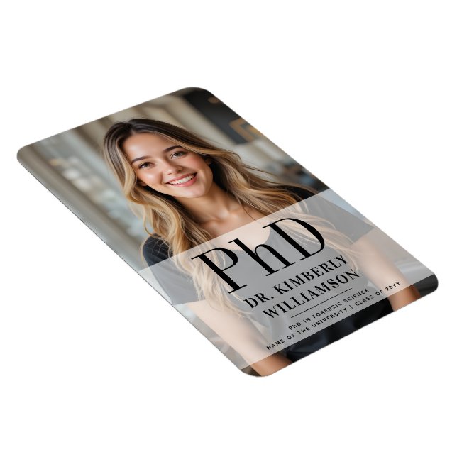 Personalisierter Doktor der Philosophie Abschluss Magnet (Rechte Seite)