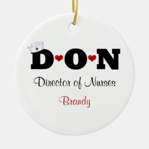 Personalisierter DON Nurse Ornament