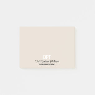 Personalisierter DPT Arzt für Physikalische Therap Post-it Klebezettel