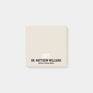 Personalisierter DPT Arzt für Physikalische Therap Post-it Klebezettel
