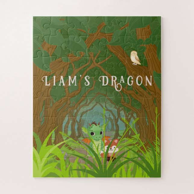 Personalisierter Drache und Freund (Vertikal)