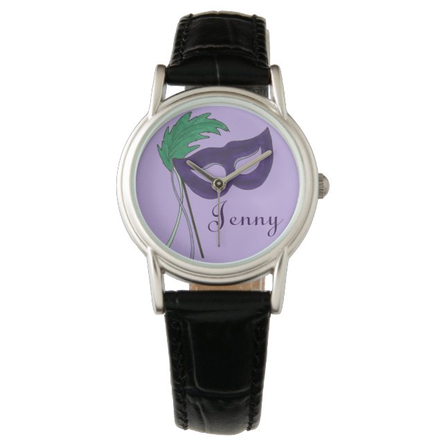 Personalisierter Drama Club Masquera Armbanduhr (Vorderseite)