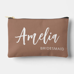 Personalisierter Drehbuchname Make-up für die Brau Zubehörtasche