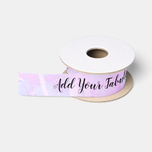 Personalisierter Drehbuchtext elegant lila Satinband