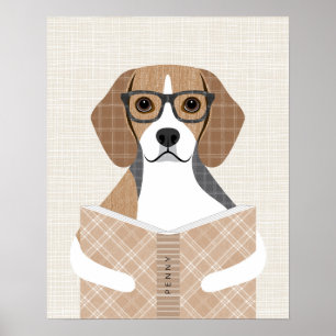 Personalisierter Druck Beagle-Hund Poster