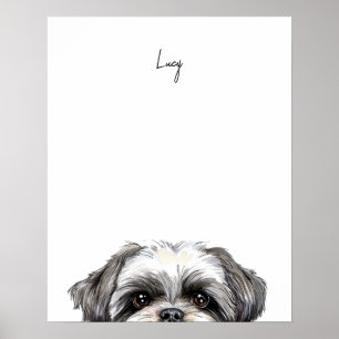 Personalisierter Druck Shih Tzu Hund Poster