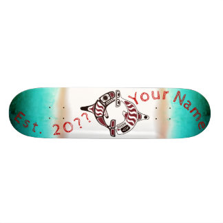 Personalisierter Duell Killer Wal an der Nordwestk Skateboard