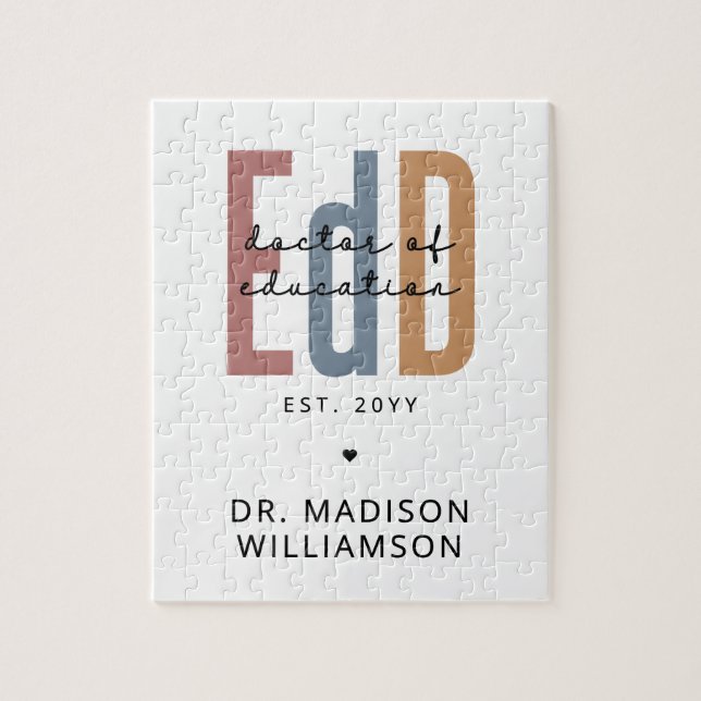 Personalisierter EdD-Doktor des Abschlusses Bildun (Vertikal)