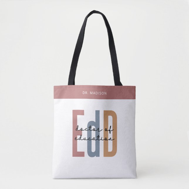 Personalisierter EdD-Doktor des Abschlusses Bildun Tasche (Vorderseite)