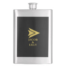 Personalisierter Edelstahlkolben |Zazzle