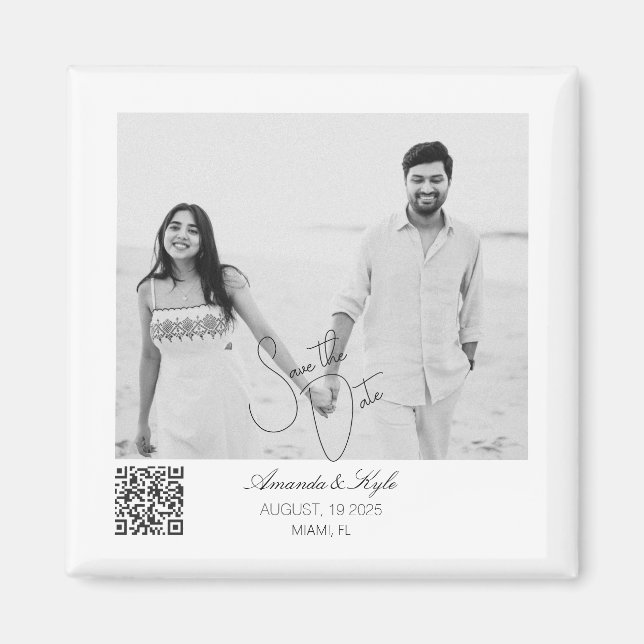Personalisierter editierbarer Save-the-Date-Magnet Magnet (Vorne)