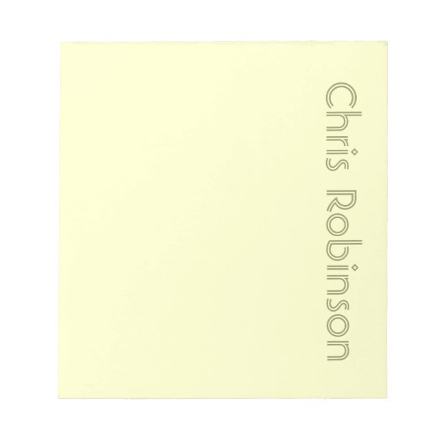 Personalisierter Editor grün Notizblock (Vorderseite)