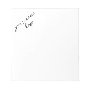 Personalisierter Editor Notizblock