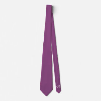 Personalisierter Eggplant Hochzeitsraum Krawatte