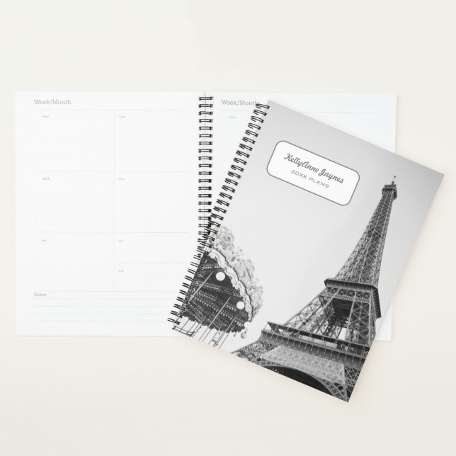 Personalisierter Eiffelturm Paris 2025 Planer (Anzeige)